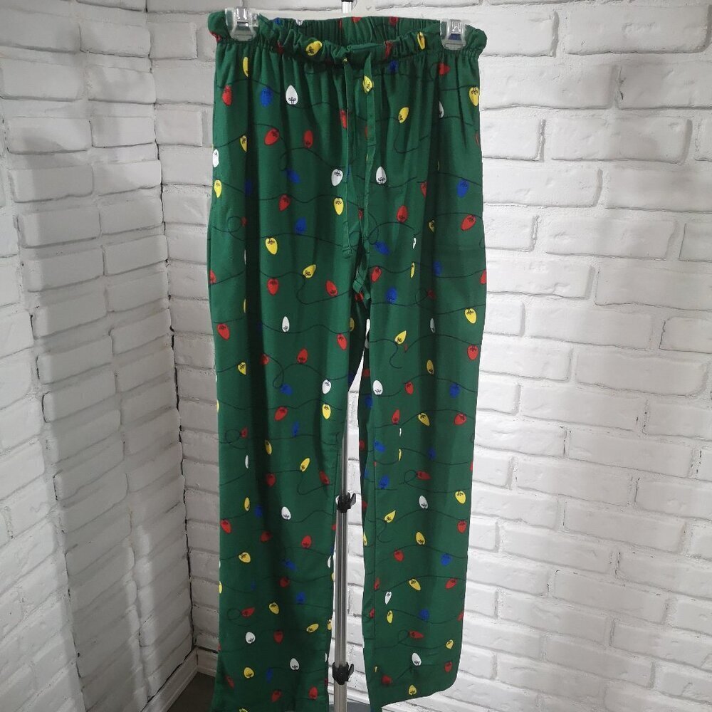 Men's Size Small Unbranded Holiday Themed Elastic & Tie Waist Lounge Pants